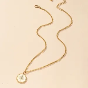 3/$30 💛 Compass Charm Necklace Gold thumbnail 2