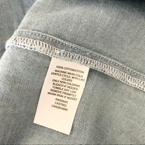 Calson Denim Button Back Top Sz Small NWT thumbnail 4