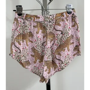 Printfresh Bagheera Pink Leopard Cotton Pajama Sleep Shorts Womens Size XS thumbnail 7