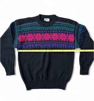 Vintage 70s Meister Wool Sweater Black Size M thumbnail 5
