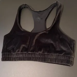 Alo Velour Glimmer Scoop Neck Bra thumbnail 2