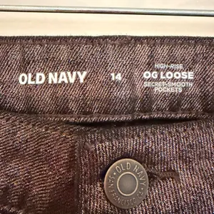 Old Navy High Rise OG Loose Metallic Jeans‎ Women's 14 Bronze Holiday Glam Party thumbnail 8