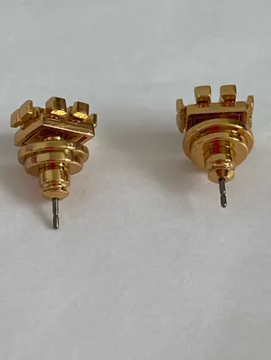 Tory Burch Gold Logo Stud Earrings NWOT thumbnail 4