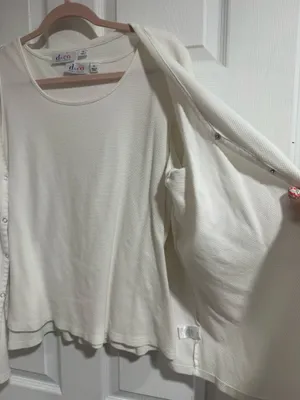 Denim & Co 2-piece cardigan & tank set thumbnail 3