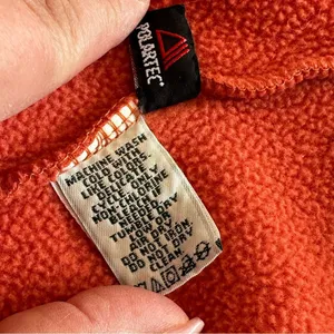 Ll Bean Reed Fleece Gorcore Full Zip Orange Vest M thumbnail 6