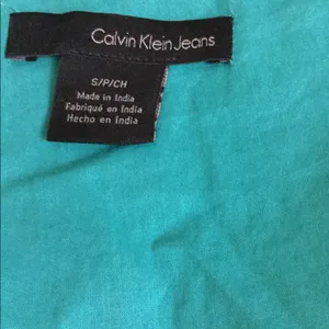 Calvin Klein green embellished sleeveless top cotton size small v-neck tank top thumbnail 4