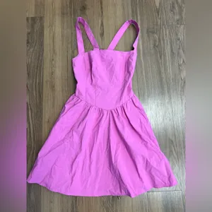 Free People East Side Lace Up‎ Mini Dress Pink Flower Power $98 Fairy Feminine thumbnail 5