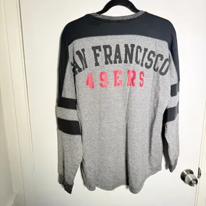 National Football League San Francisco 49ers Gray & Black Long Sleeve Crew-Women's Large thumbnail 8