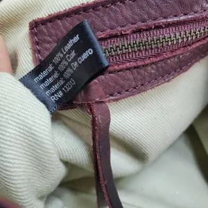 REVEL New York Studded Pebbled Leather Shoulder Bag Purse Brown Dark Red Y2K‎ thumbnail 9