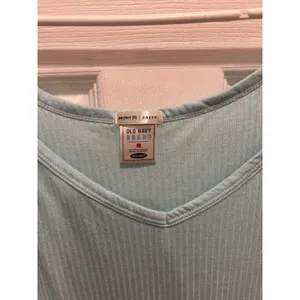 Old Navy Vintage Y2K Light Blue Ribbed Sheer Cami Tank Top Fall 04 Womens Medium thumbnail 2