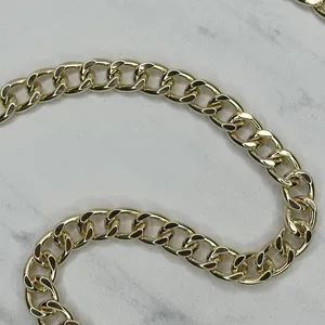 Chunky Draped Gold Tone Chain Link Belt Adjustable Y2K One Size OS ✨ thumbnail 14