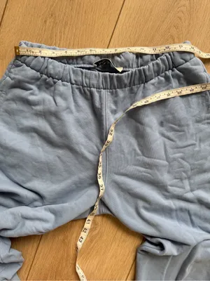 Madhappy Pastels French Terry Cotton Sweatpants Joggers High Rise Frost Blue L thumbnail 10