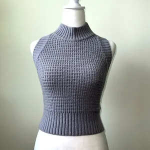 NWOT Sweater-knit Mock Neck Top thumbnail 2