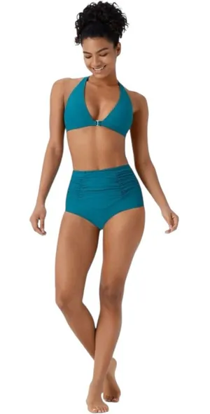 Halara Tummy Control High‎ Waisted Bikini 2 Piece Swimsuit Medium NWT thumbnail 1