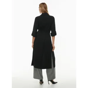 Babaton Aritzia Black Khalo Robe Trench Jacket Overpiece XXS thumbnail 13