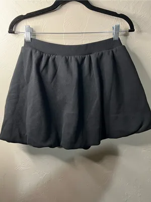 OFFLINE by Aerie NWT Black Cloud Fleece Bubble Skort Athleisure thumbnail 8