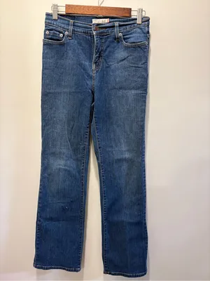 Vintage Y2K Levi’s 512 Jeans Size 6 Bootcut Mid Rise Dark Wash 2000s Denim thumbnail 2