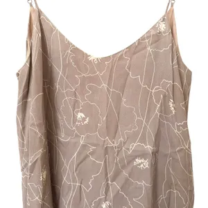 OAK + FORT Floral Stencil‎ Sleeveless Blouse Beige Medium thumbnail 3