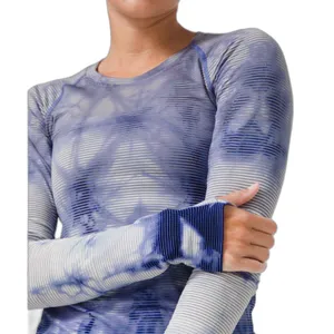 Lululemon Swiftly Tech Long Sleeve 2.0 Wash Shibori Stripe Midnight Orchid thumbnail 9