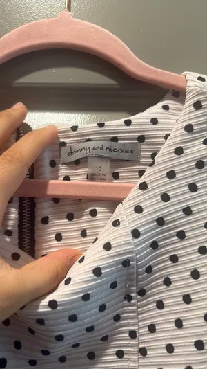 polka dot dress White Size 10 thumbnail 3