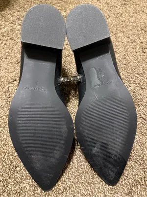 Everlane Womens The Boss Boot Ankle 6 Pointed Toe Heel Pebbled Leather Blk 8 thumbnail 9