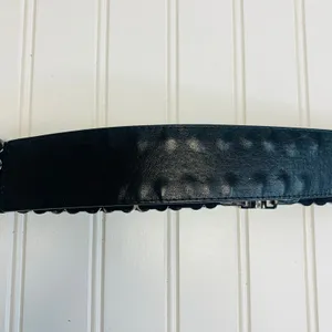 Black Stretch Belt Silver Hardware OSFA thumbnail 9