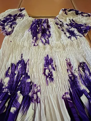 NF Hawaiian Floral Smocked Bodice On/Off Shoulder Boutique Free Size Maxi Dress thumbnail 4