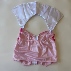 💖✨ Y2K Cosplay Pink Princess Satin Co-Ord Set – Corset Top + Ruffle Skirt Medium ✨💖 thumbnail 6