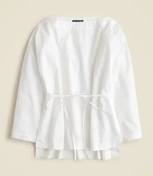 J Crew Ciel top in cotton poplin thumbnail 1