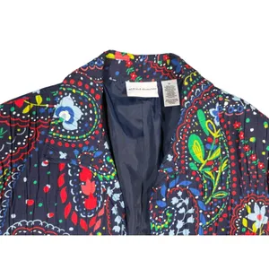 Alfred Dunner Colorful Floral Paisley Print Open Front Jacket‎ Blazer Size 14 thumbnail 6