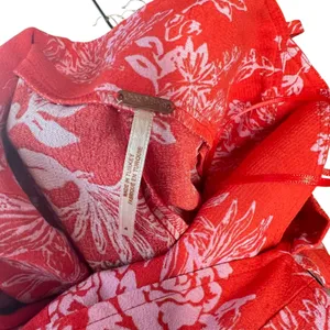 Free People Be The One Jumpsuit Floral‎ Print Button Wide Leg Red Size 4 thumbnail 12
