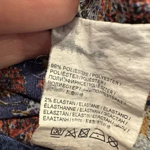Y2K Semi Sheer Boho Pants Straight Leg EU 42 Paisley Fairy Beach Italy - 29x32.5 thumbnail 8