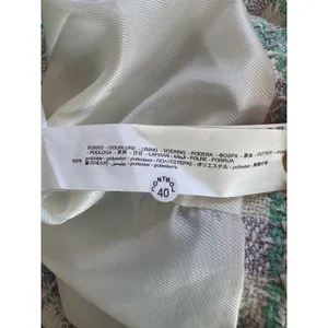 Zara Sea Green, Lavender & White Textured Cropped Single Breasted Blazer thumbnail 9