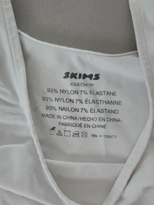 Skims White Soft Lounge Tank Size XS thumbnail 5