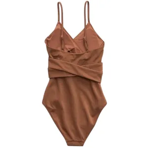 Aerie One Piece Shine Pique Wrap Swimsuit Cut Out Full Coverage Size Small NWT thumbnail 4