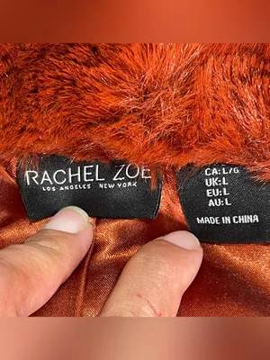 Rachel Zoe Vest Women Lg Faux Fur Sleeveless Lined Pockets Boho Chic Fall Color thumbnail 7