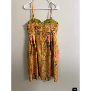 Anthropologie James Coviello Botanica Floral Cocktail Dress Women Size 10 thumbnail 4