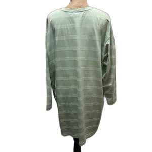 ASOS Oversized T-Shirt Dress Two Tone Pastel Green Striped Spring US Size 6‎ thumbnail 3