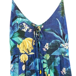 EUC Anthropologie Farm Rio Tropical Floral Maxi Dress Size Small thumbnail 2
