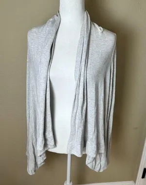 ALO YOGA Double Drape Front Long Sleeve Cardigan Top Size Medium thumbnail 10