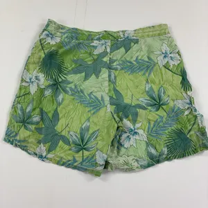 Tommy Bahama Shorts Womens 10 Green Silk Jacquard Floral Cargo Tropical Travel thumbnail 9