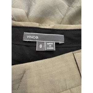 Vince Cupro-Cotton Blend Tapered Trouser Joggers Mushroom Tan Size 8 thumbnail 8