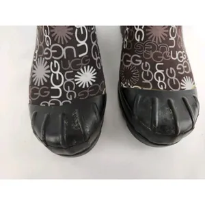 Ugg Australia Women's Size 6 Multi Logo Brown Tall Rubber Rain Winter Muck Boots thumbnail 4