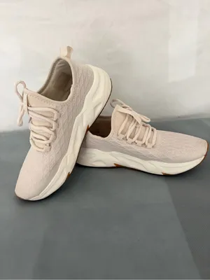 RBX Beige Knit Sneakers White Sole Womens 7W (B215) thumbnail 2