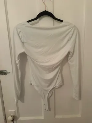 Abercrombie White Bodysuit Long Sleeve thumbnail 2