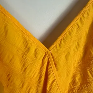 Women's Ruffle Hem Wrap Dress A-line Yellow Size XL NWT Vacation Resortwear thumbnail 6
