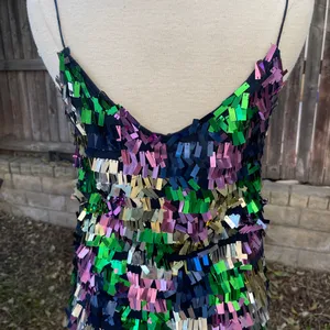 Zara Multicolor Sequin Camisole Top thumbnail 3