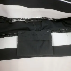 Fabletics Jane Medium Impmact Sports Bra Black White SMALL NWT Hidden Pocket thumbnail 7