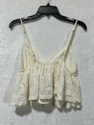 Urban Outfitters Kimchi Blue Nia BabyDoll Top size Medium color Ivory NWT thumbnail 9