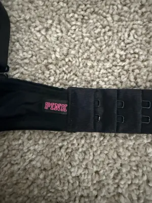 PINK Black Push-Up Victoria's Secret Bra thumbnail 2
